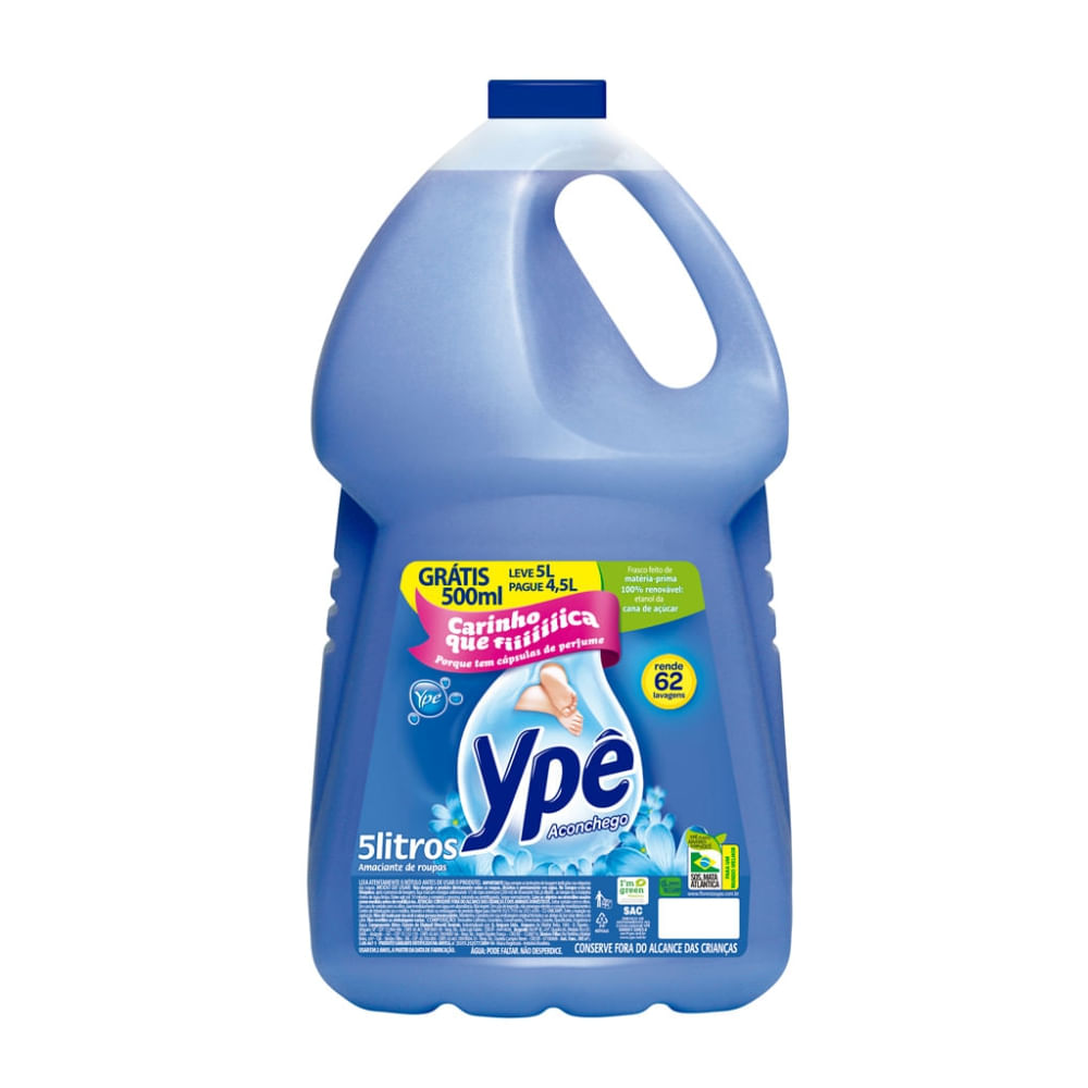 Amaciante Ype 5l Gratis 500ml Aconchego Tdc1fe 9983