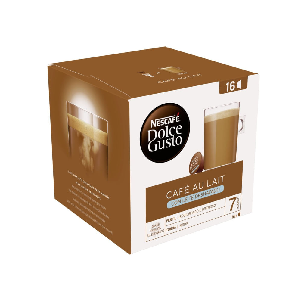 DOLCE GUSTO CAFE AU LAIT DESNATADO 160G 16 CAP. tdc1fe