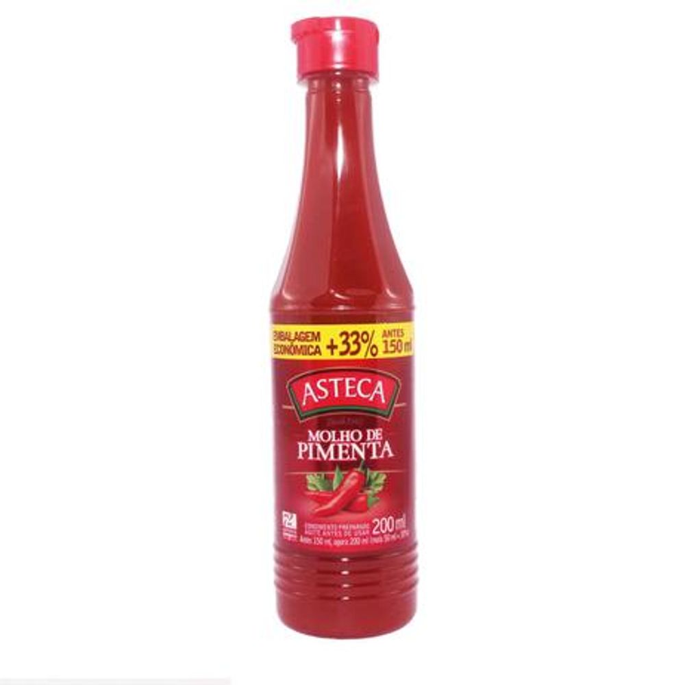 MOLHO DE PIMENTA ASTECA 200ML TRADICIONAL Tdc1fe molho-de-pimenta-asteca-200ml-tradicional-tdc1fe