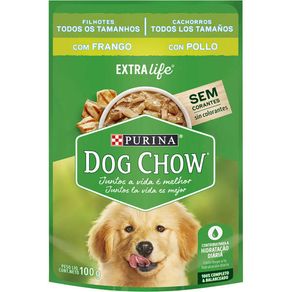 RACAO-DOG-CHOW-AO-MOLHO-100G-CARNE-FILHOTE